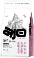 Сухой корм для кошек AJO Kitten & Mom Для котят, кормящих и беременных кошек (1.5кг) - 