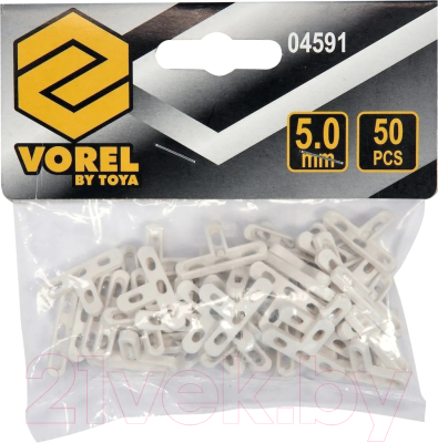 Крестики для укладки плитки Vorel Т-образные 5.0мм / 04591 (50шт)