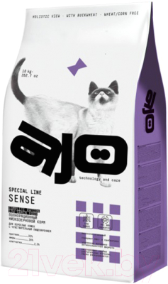 Сухой корм для кошек AJO Sense Для кошек с чувствительным пищеварением (10кг)