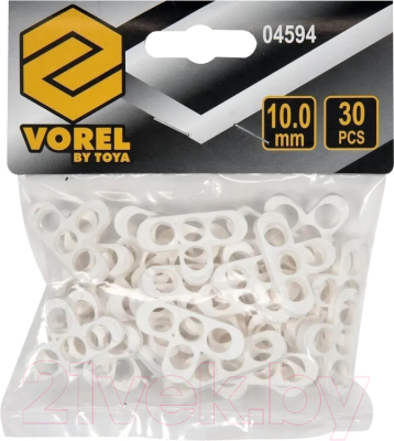 Крестики для укладки плитки Vorel Т-образные 10.0мм / 04594 (30шт)