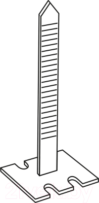Клипсы для выравнивания плитки Vorel 0.75мм / 04681 (100шт)