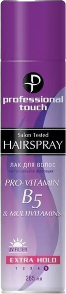 Лак для укладки волос Professional Touch Pro Vitamin B5&Multi Vitamins (265мл)