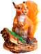 Фигурка для сада Хорошие сувениры Белочка с орешком на пне / 1090065 - 