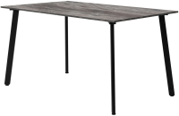 Обеденный стол Millwood Шанхай Л18 130x80 (сосна пасадена/металл черный) - 