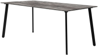 Обеденный стол Millwood Шанхай Л18 160x80 (сосна пасадена/металл черный) - 