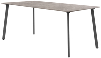 Обеденный стол Millwood Шанхай Л18 160x80 (бетон/графит) - 