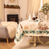 

Комплект столового белья, New Years Treat. Скатерть + салфетки / 10554235
