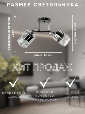 Потолочный светильник Aitin-Pro НПБ 02-2х60-101 / XA1296/2