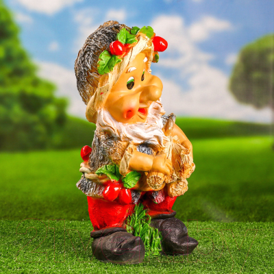 Изображение товара Фигурка для сада Хорошие сувениры Гном с охапкой дров / 9487934