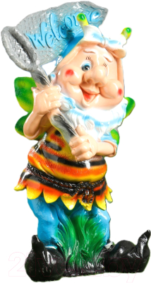 Изображение товара Фигурка для сада Хорошие сувениры Гном с сачком / 5087631