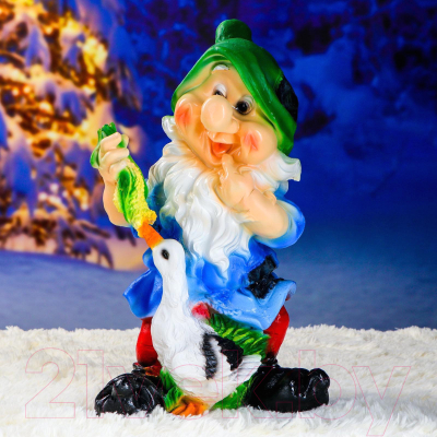 Изображение товара Фигурка для сада Хорошие сувениры Гном с уткой / 1090075