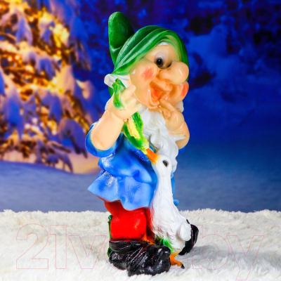 Изображение товара Фигурка для сада Хорошие сувениры Гном с уткой / 1090075