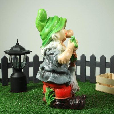 Изображение товара Фигурка для сада Хорошие сувениры Гном с уткой / 1090075