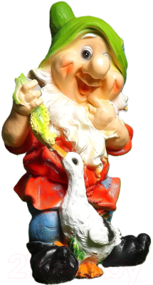 Изображение товара Фигурка для сада Хорошие сувениры Гном с уткой / 1090075