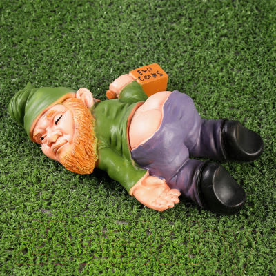 Изображение товара Фигурка для сада Хорошие сувениры Гном спящий пьяный / 9944778