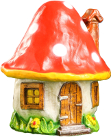 

Фигурка для сада, Гриб домик средний / 9577969