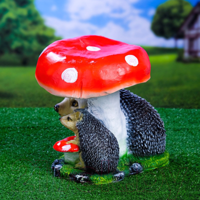 Изображение товара Фигурка для сада Хорошие сувениры Гриб с двумя ежами / 1090079