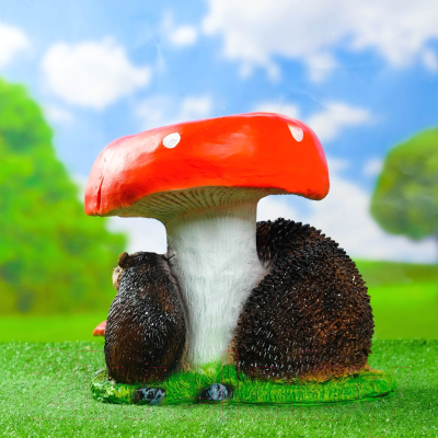 Изображение товара Фигурка для сада Хорошие сувениры Гриб с двумя ежами / 1090079
