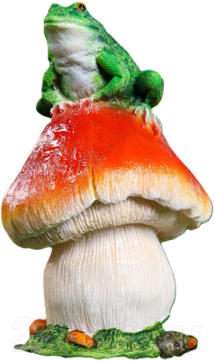 Изображение товара Фигурка для сада Хорошие сувениры Гриб с лягушкой / 9572952