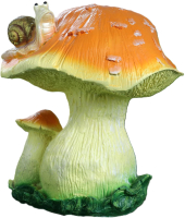

Фигурка для сада, Гриб с улиткой средний / 1090080