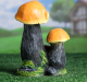 Миниатюра изображения товара Фигурка для сада Хорошие сувениры Гриб-подосиновик тройной малый / 4074870