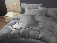 Комплект постельного белья PANDORA №3x3 17-1502 Серый Евро-стандарт (микрофибра-страйп) - 