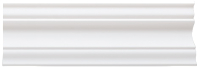 Плинтус потолочный SOLID C08/80 из эксрудированного пенополистирола (2м/80×80мм, белый) - 