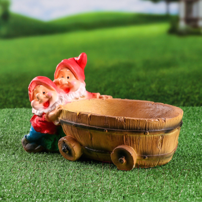 Изображение товара Фигурка для сада Хорошие сувениры Два гнома с телегой / 3866572