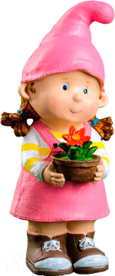 Изображение товара Фигурка для сада Хорошие сувениры Девочка с цветочками / 7640152