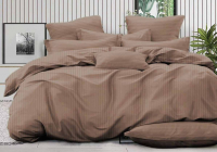 Комплект постельного белья PANDORA №1x1 17-1418 Мокко 1.5 (микрофибра-страйп) - 
