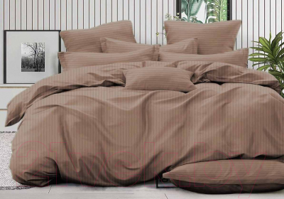 Комплект постельного белья PANDORA №1x1 17-1418 Мокко 2.0 (микрофибра-страйп)