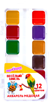 Изображение товара Акварельные краски Юнландия 192362 (12цв)