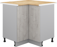 Шкаф-стол кухонный Кортекс-мебель Корнелия Лира НШУ угловой (дуб монтерей/дуб бунратти) - 