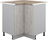 Шкаф-стол кухонный Кортекс-мебель Корнелия Лира НШУ угловой (дуб монтерей/мадрид) - 