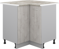 Шкаф-стол кухонный Кортекс-мебель Корнелия Лира НШУ угловой (дуб монтерей/марсель) - 