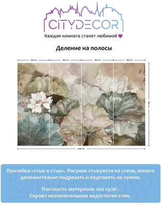 Фотообои листовые Citydecor Blossom 2 (400x260см)