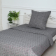 Комплект постельного белья с покрывалом Атра Контур / 10617334 (светло-серый) - 