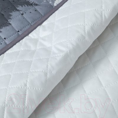 Комплект постельного белья с покрывалом Атра Эверест / 10617335 (темно-серый)