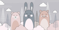 Фотообои листовые Citydecor Cute&Lovely 10 (500x260см) - 