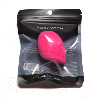 Спонж для макияжа Bernovich срезанная капля (pink)
