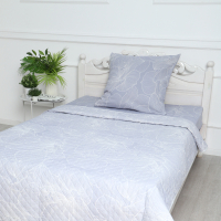 Комплект постельного белья с покрывалом Атра Вернисаж / 10617333 (светло-серый) - 