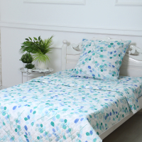 Комплект постельного белья с покрывалом Атра Эвкалипт / 10617328 (синий) - 