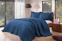Набор текстиля для спальни TAC Perla CK / 60257631 (темно-синий) - 