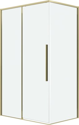 Душевой уголок Grossman Galaxy 100x80x195 / 120.K33.01.1080.32.00 (золото сатин/прозрачное стекло) - 