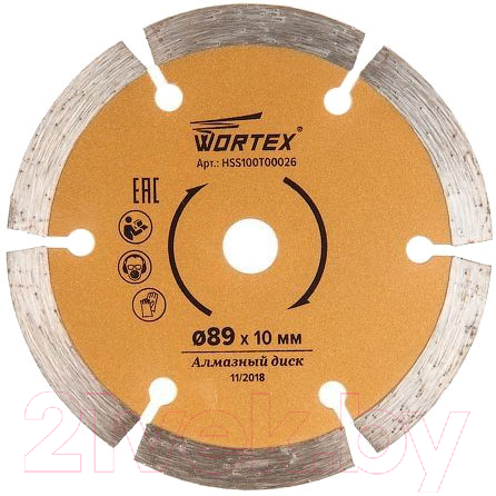 Отрезной диск алмазный Wortex HS S100 T (HSS100T00026)
