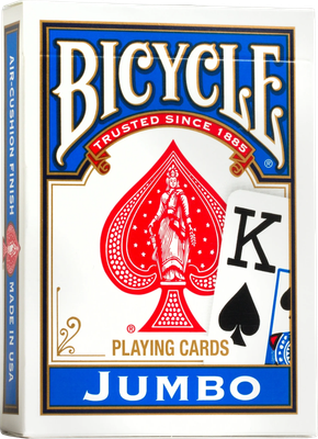 Игральные карты Bicycle Rider Back International Jumbo Index Blue / 1004380-b - 