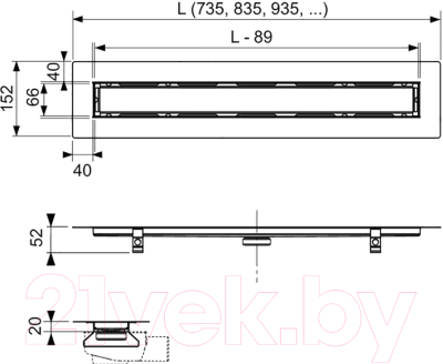 Трап для душа TECE 651200