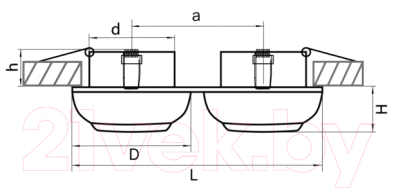 Комплект точечных светильников Lightstar Ocula 011824