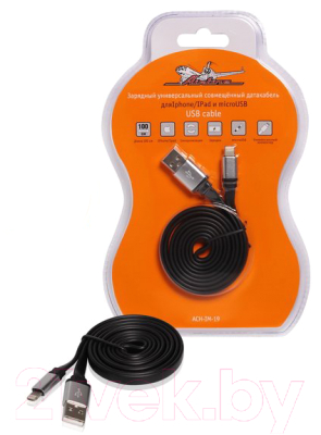 

Кабель Airline, Lightning-microUSB ACH-IM-19
