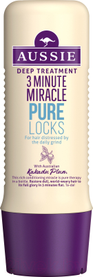 

Маска для волос Aussie, 3 Minute Miracle Pure Locks